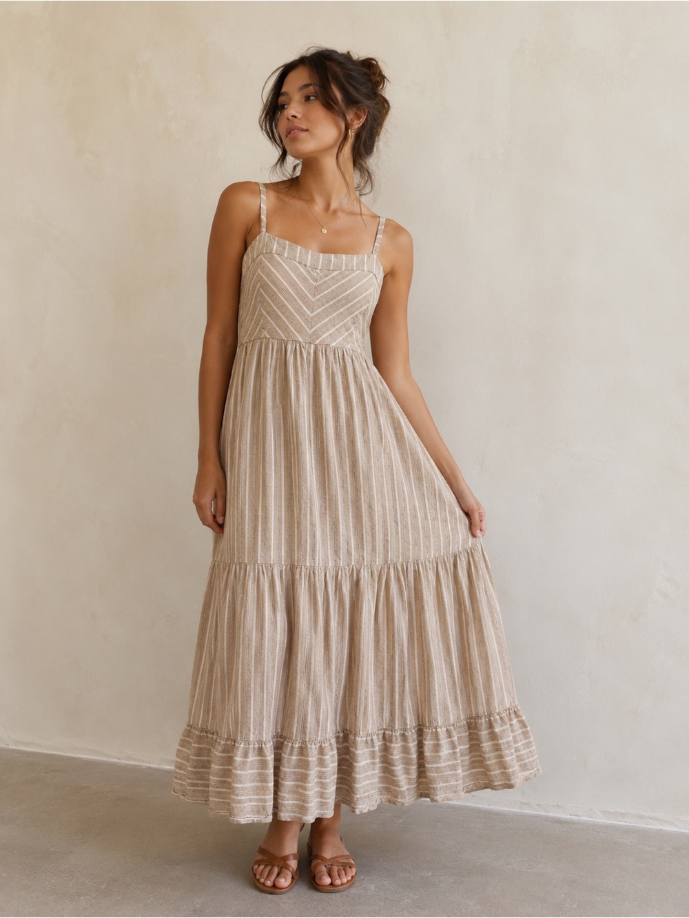 Z Supply Ayla Striped Maxi Dress Medium